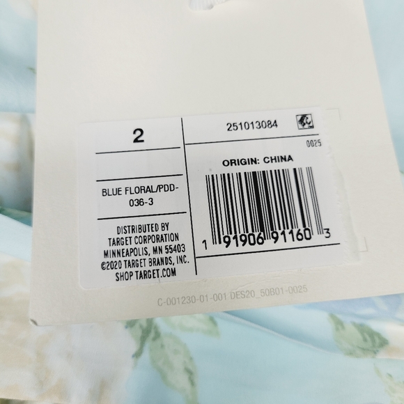 Loveshack Fancy x Target NWT  Blue Floral Estelle Dress Maxi Size 2 - Picture 12 of 15